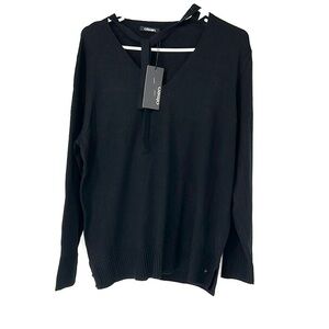 Olsen NWT womens large sweater black